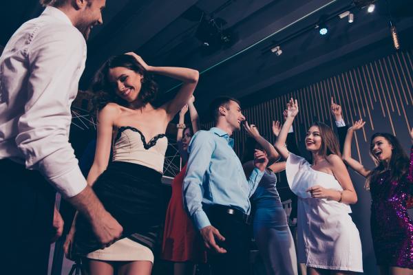 Swinger couples at a club Swinger couples at a club