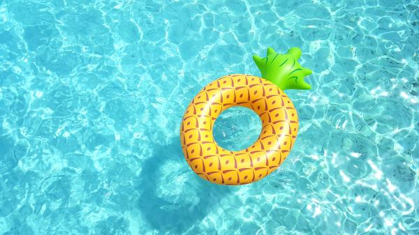 Pineapple pool float representing swinger lifestyle parties Pineapple pool float representing swinger lifestyle parties