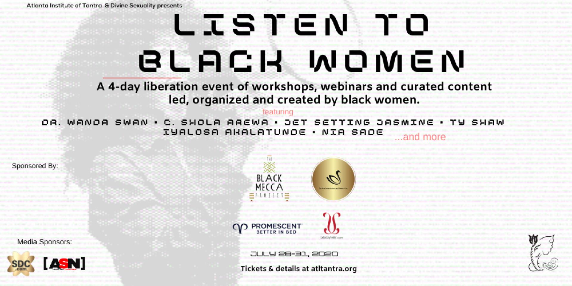 SDC Listen to Black Women Summit Banner