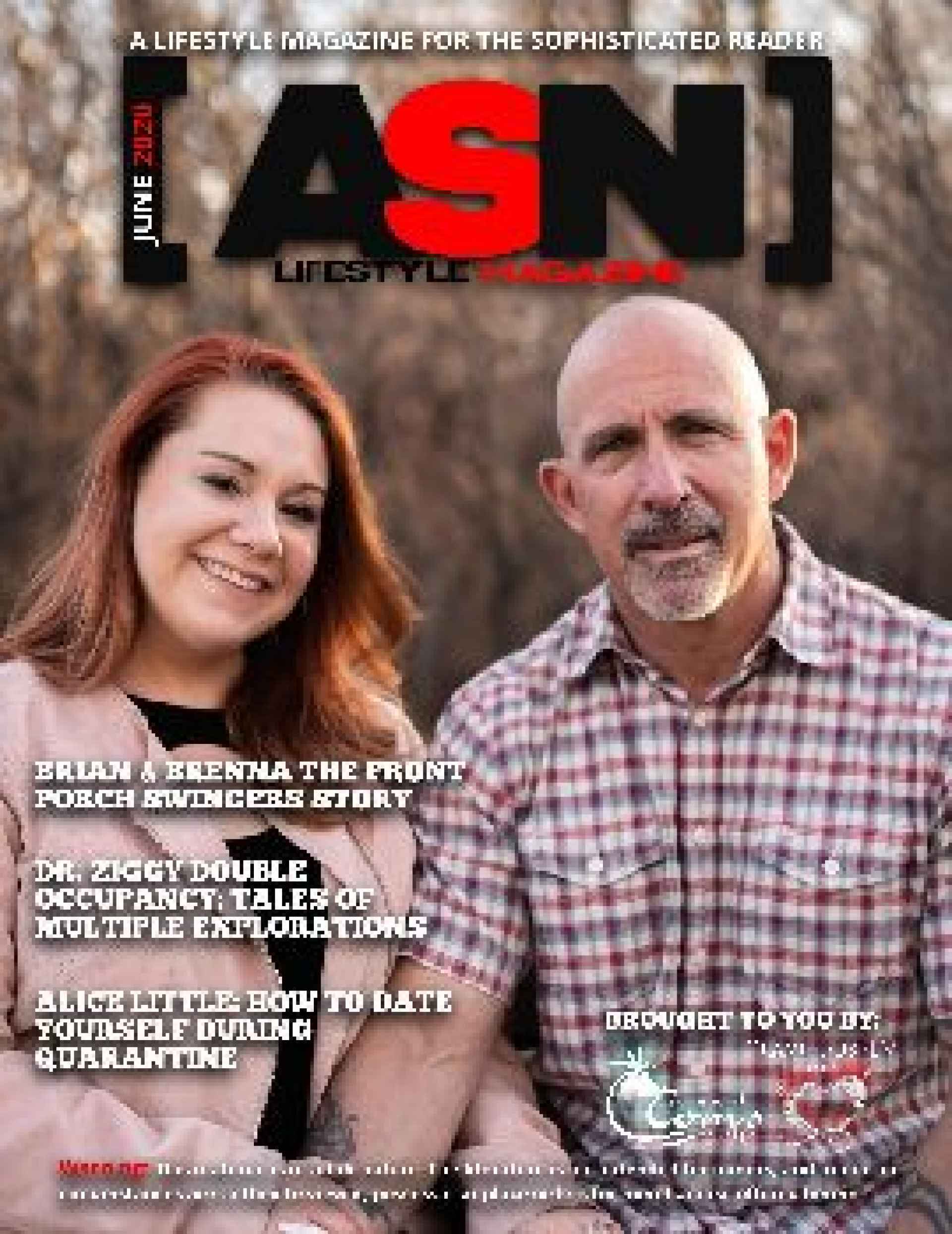 ASN Lifestyle Magazine June 2020 Cover Front Porch Swingers Hotwife Brenna