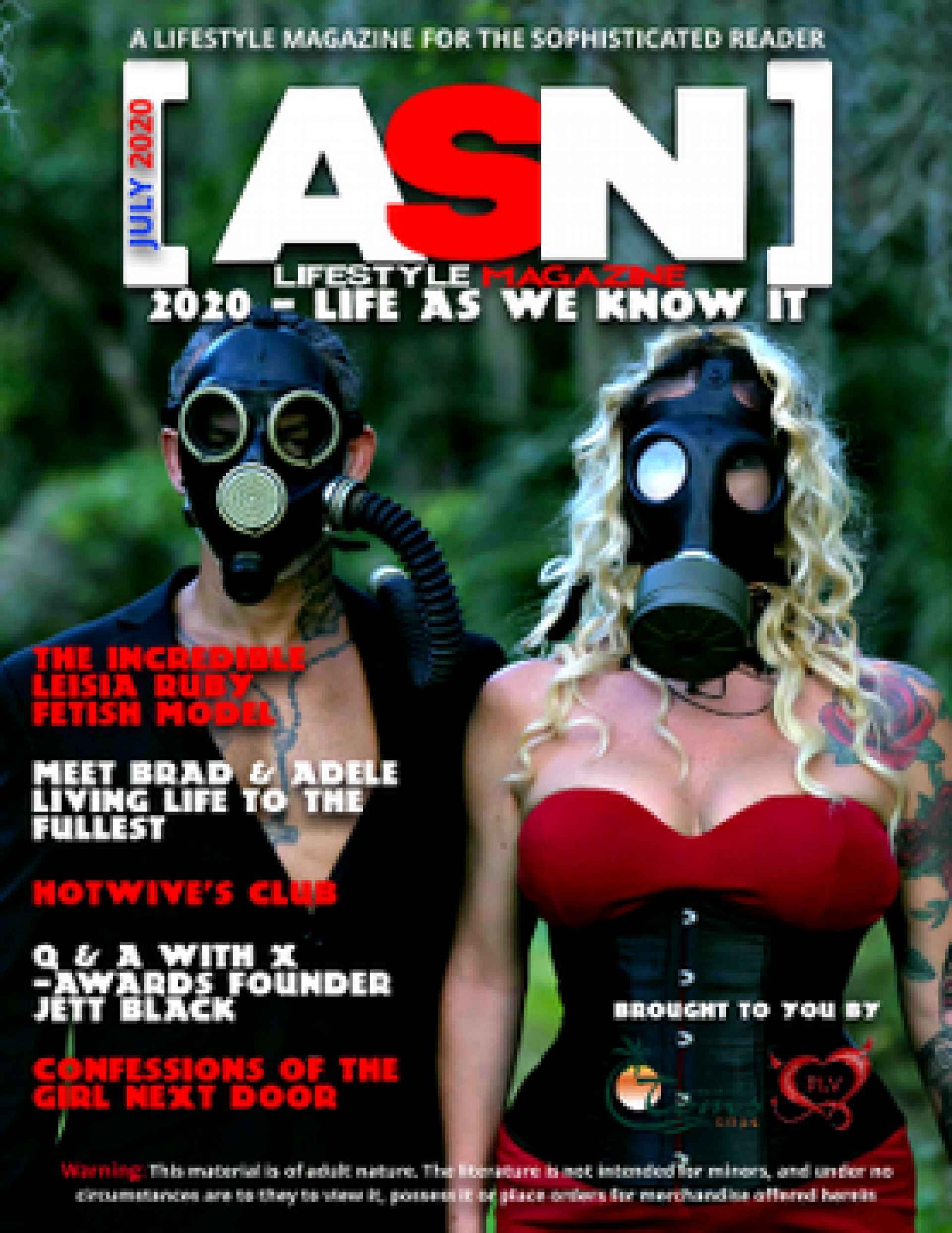 ASN Lifestyle Magazine July 2020 Cover Swingers Fetish