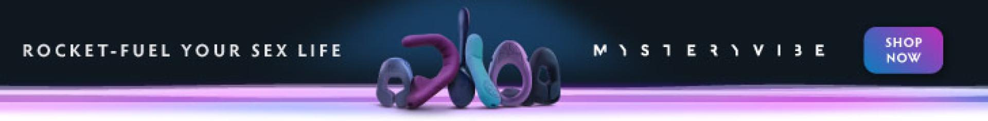 MysteryVibe couples sex toys advertisement banner