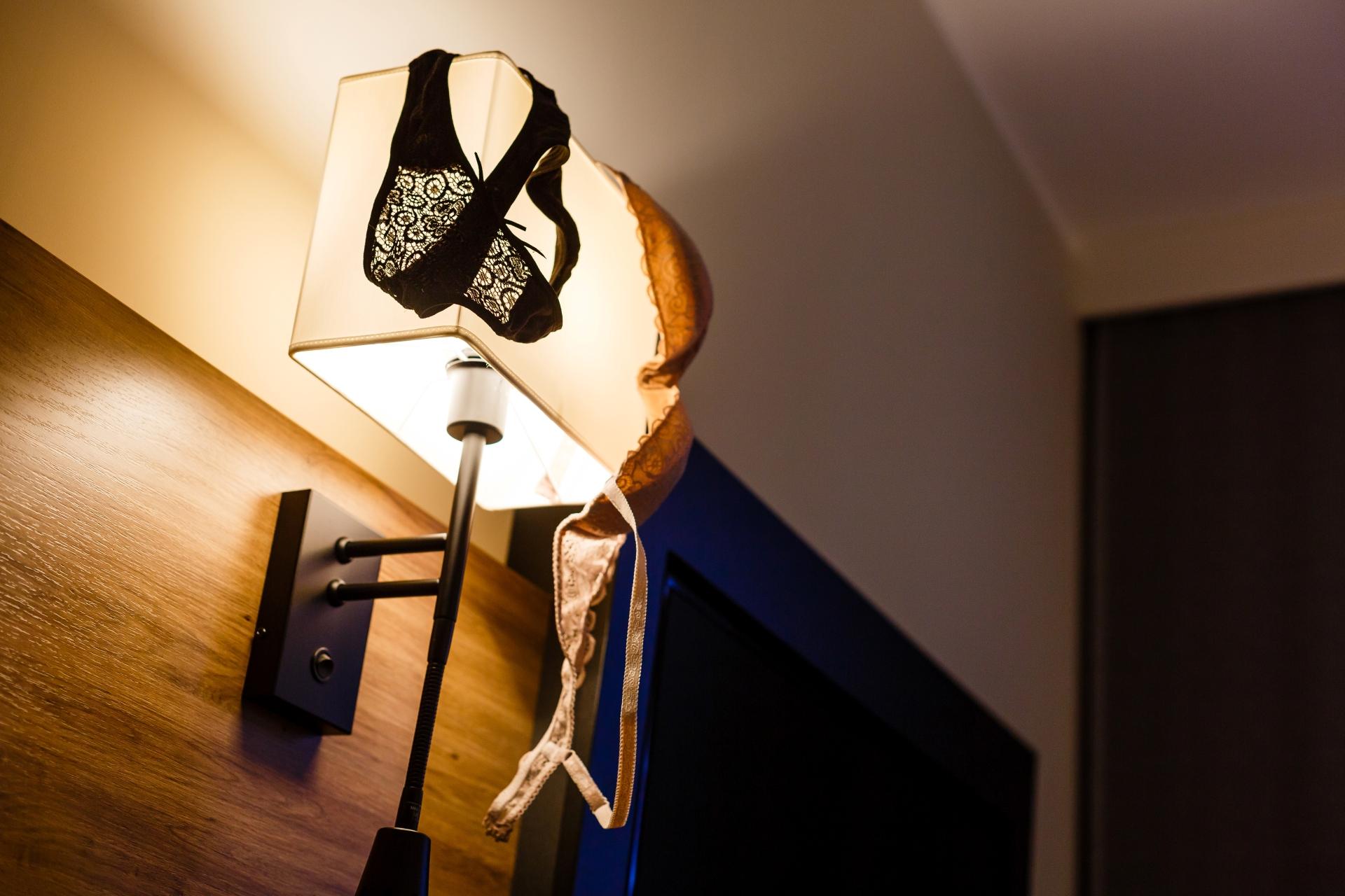 swinger hotel takeover party lingerie lamp