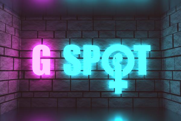 a neon sign that says G-spot
